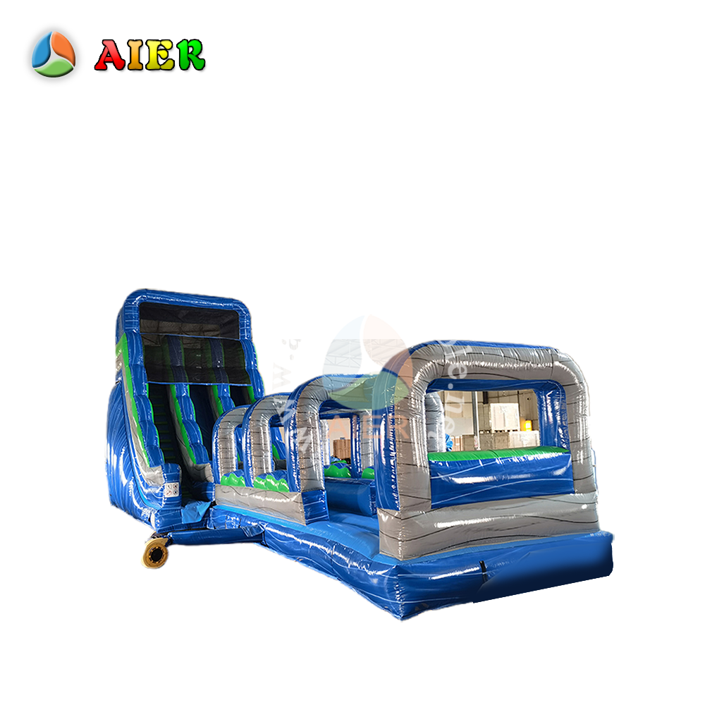 L471 Blue Green Color Inflatable Slide for Kids Party
