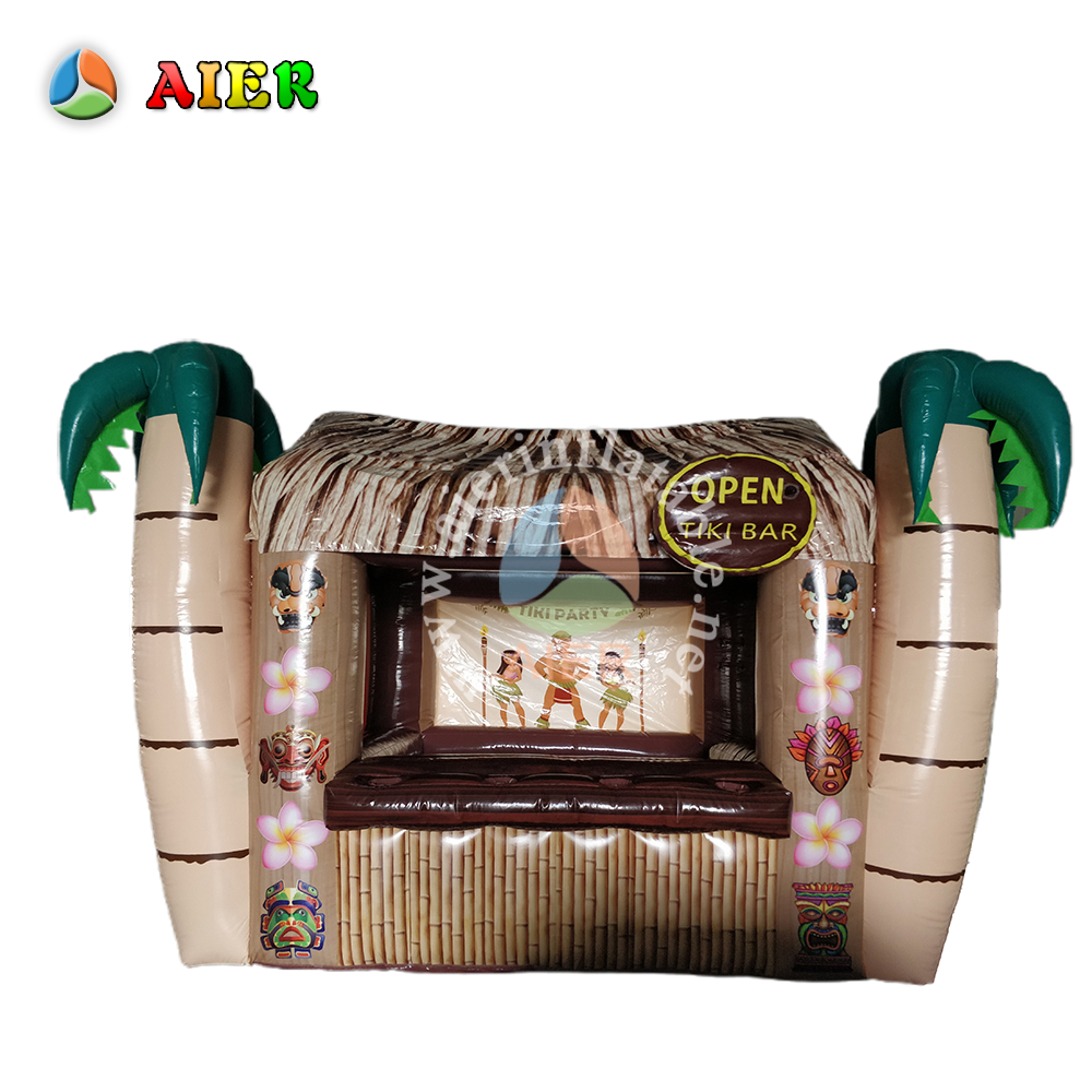 Commercial Jungle Style Inflatable Party Bar