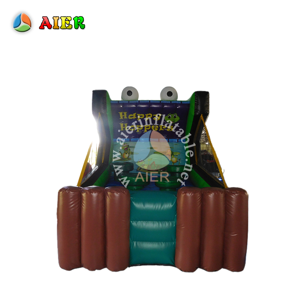 X238 Inflatable Frog Hopper Interactive Game Commercial Grade Leap Frog Sports for Kids Party