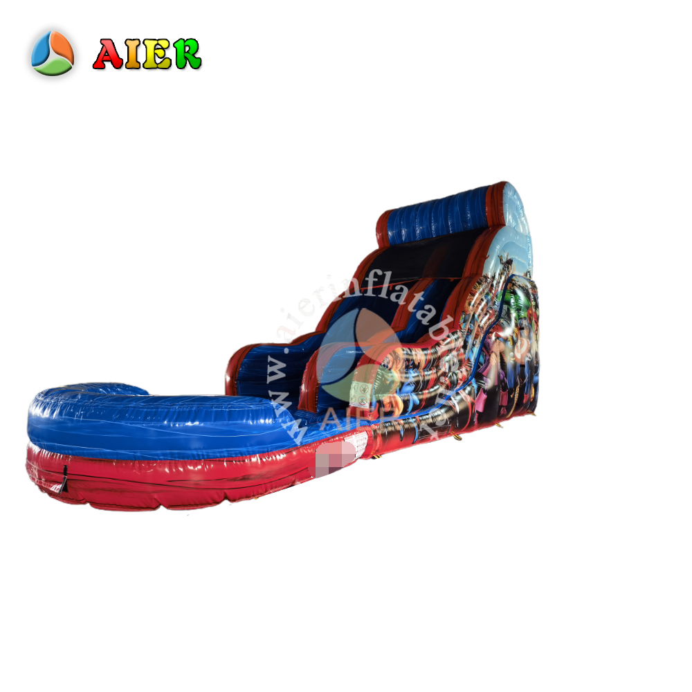 L478 Hero Themed Inflatable Dry Slide for Carnival & Amusement Park