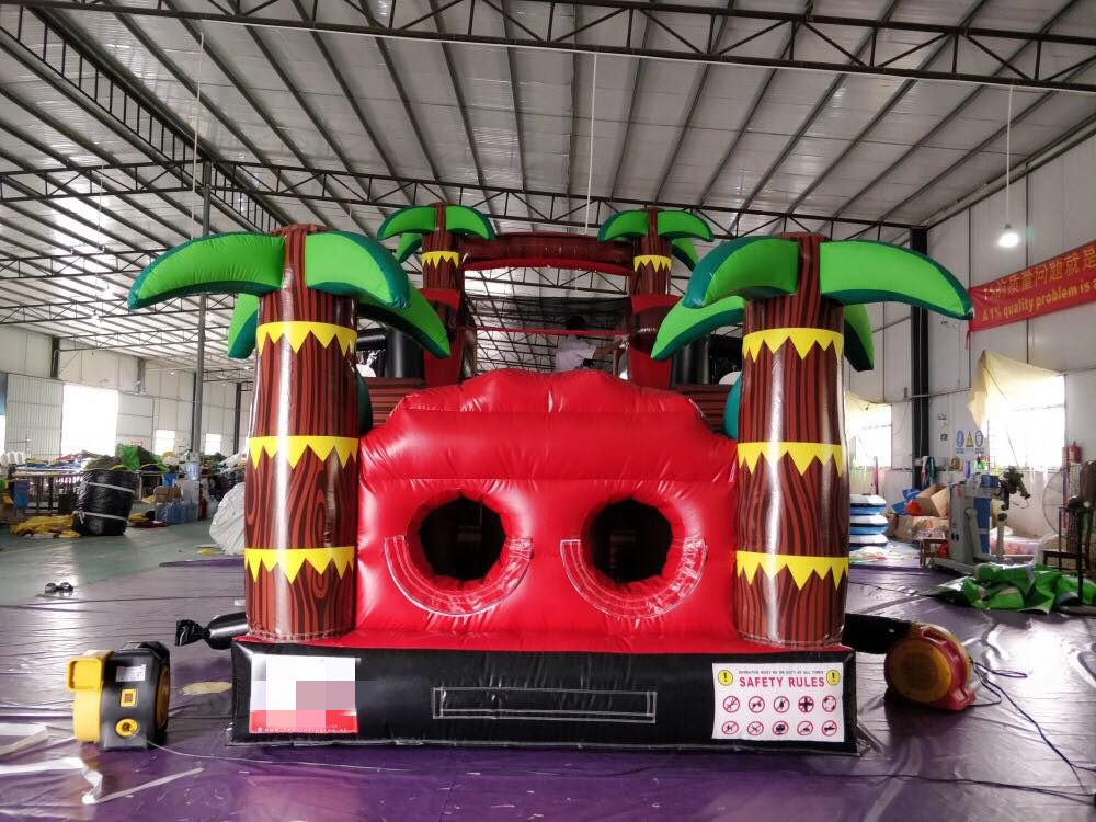 18M Toxic Radiation Themed Inflatable Obstacle Challenge for Team Building