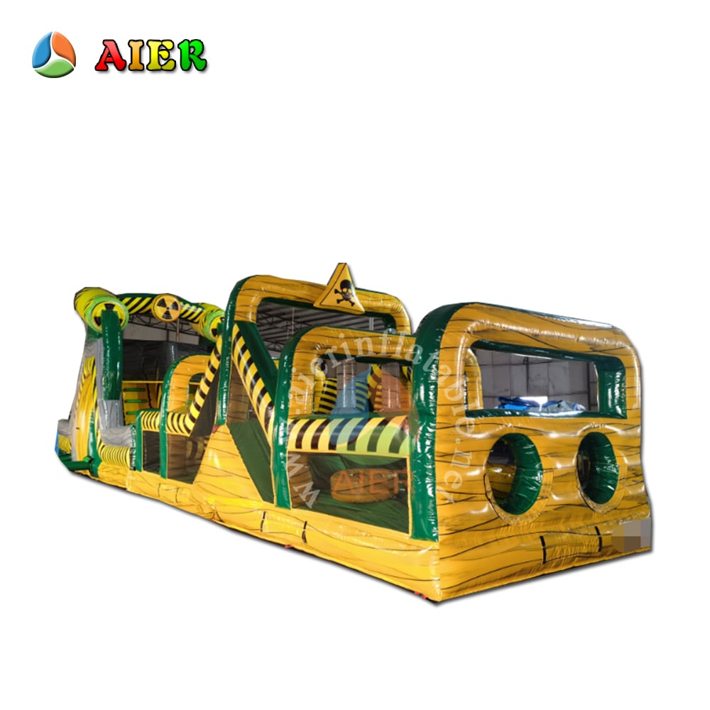 Immersive 18M Toxic Radiation Themed Inflatable Obstacle Maze