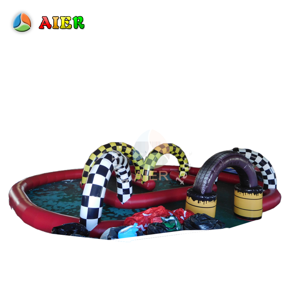 X245 Large Outdoor Inflatable Karting Track