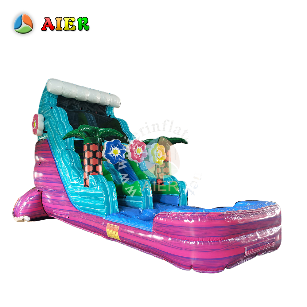 L489 Colorful Summer Party Inflatable Slide for Outdoor Backyard Activities
