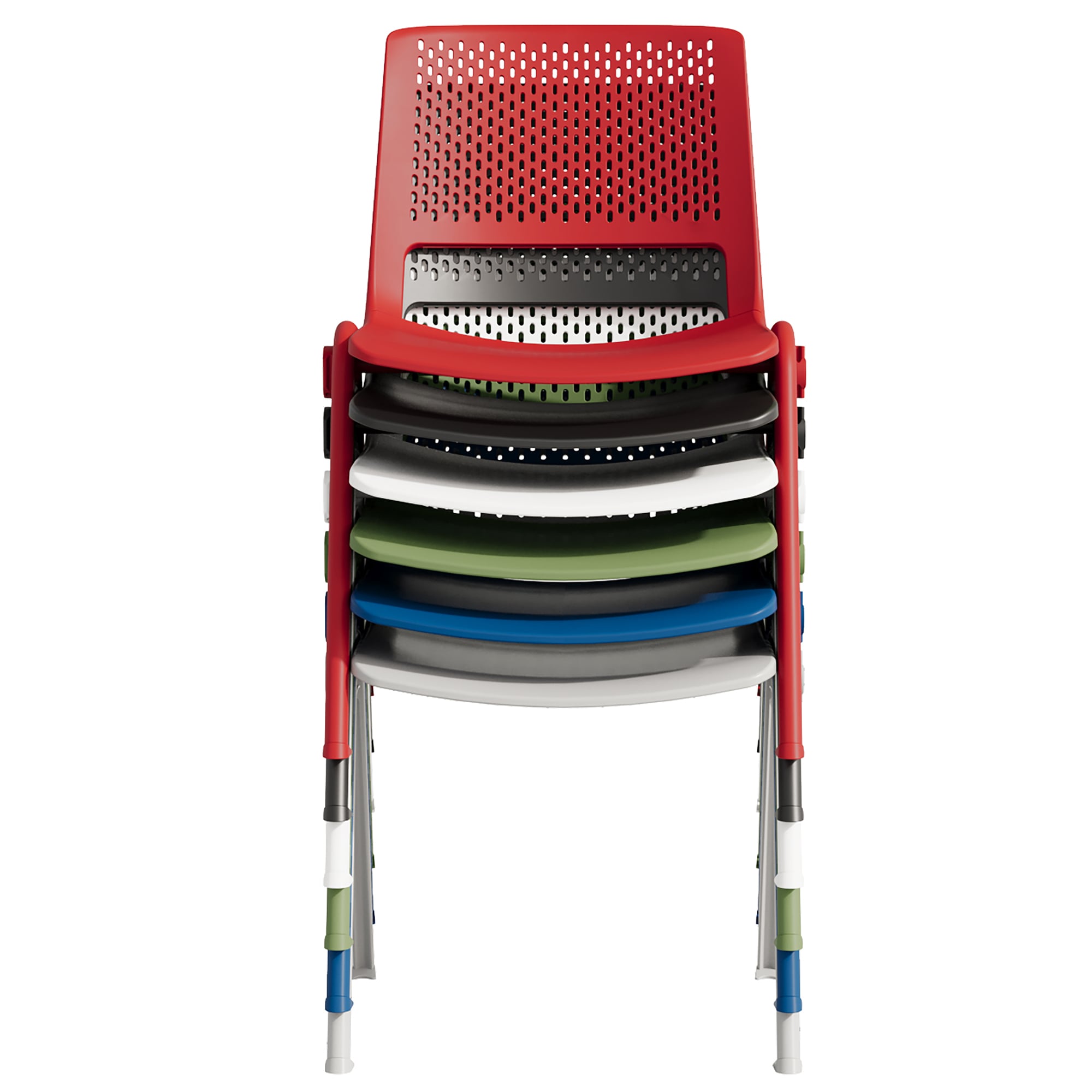 Original Design Stackable Office Chair Plastic Frame Visitor Training Library School Meeting Room Conference Chair