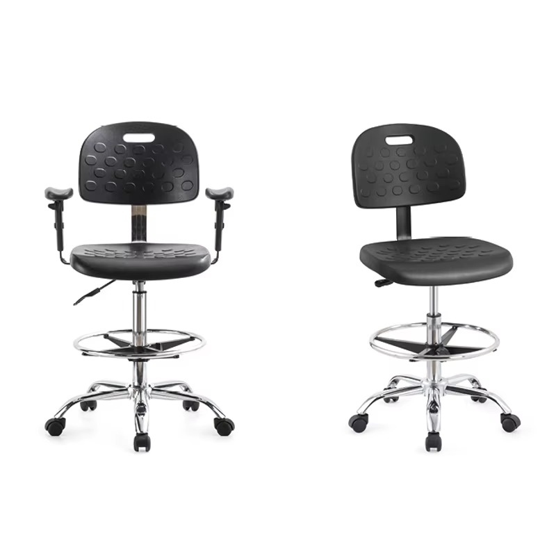 Space-Efficient Swivel Chairs with Retractable Footrests - Perfect for Small Offices