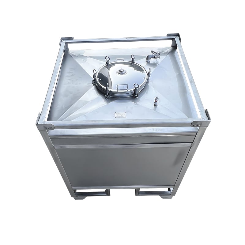 SS square tank with ss angle frame