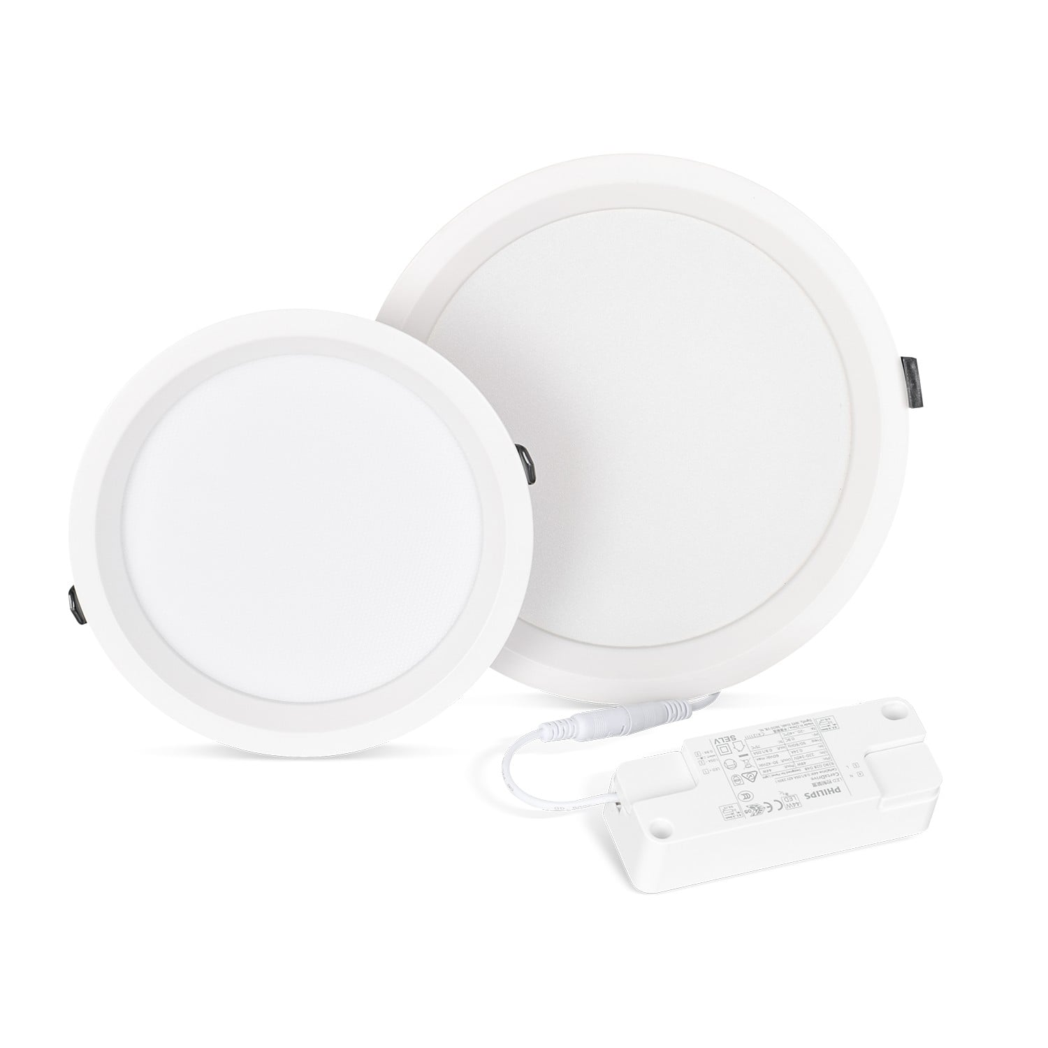 DLH1-8-35U1 3CCT IP44 100 lm/W 35 W 3500 lm LED-Einbauleuchte mit Mikroprismen-Diffusor