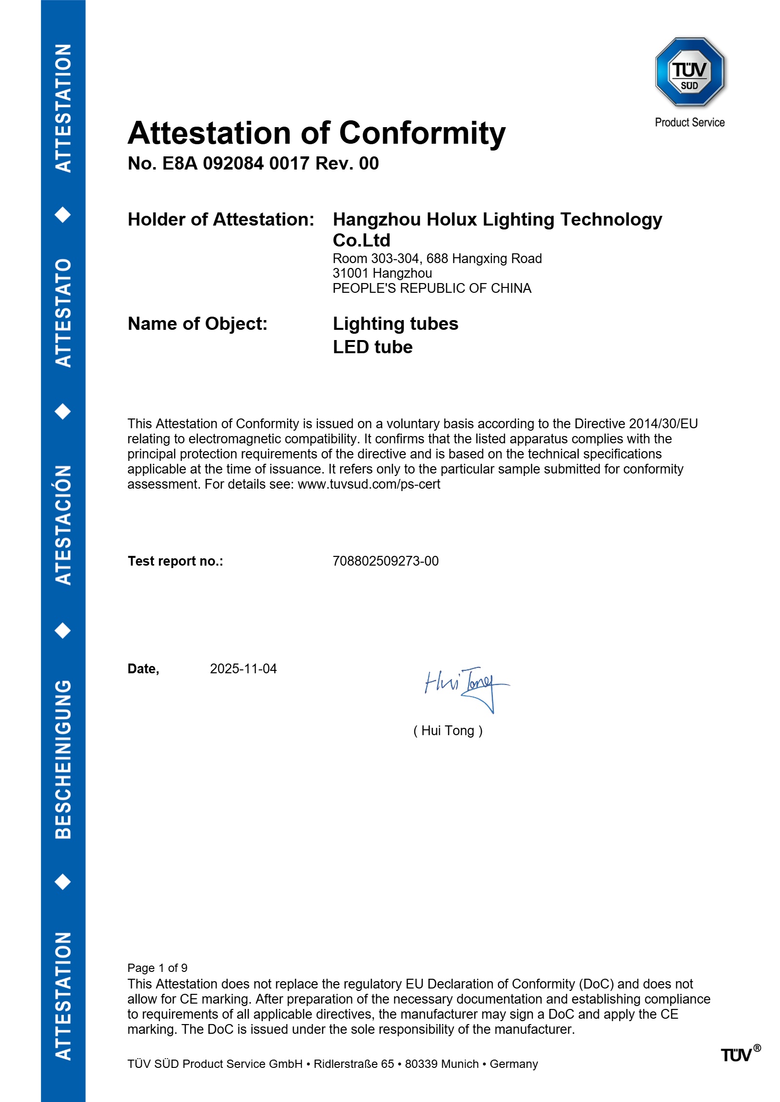 Röhrenlicht