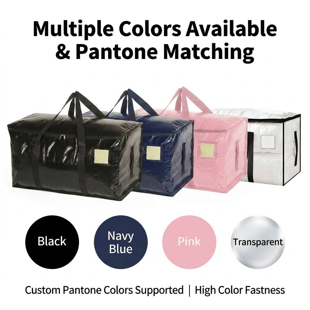 Heavy Duty Moving Bags 6 Pack - Waterproof XL Storage Bags for Moving & Organizing, 50lbs Load Capacity, Reusable Packing Totes with 3-Way Carrying (Handles & Backpack Straps) for Travel & Camping