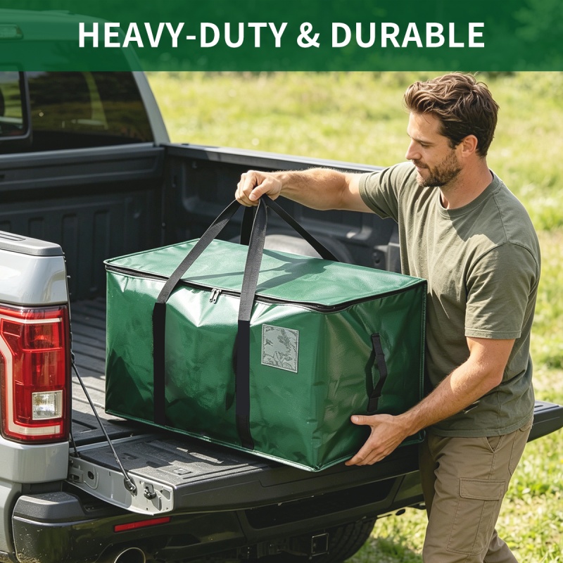 Multi-Purpose Heavy Duty Extra Large Moving Storage Bags, Waterproof Foldable Tear Resistant Zipper Totes with Reinforced Handles, Reusable Stackable Dorm Storage, Cardboard Box Alternative