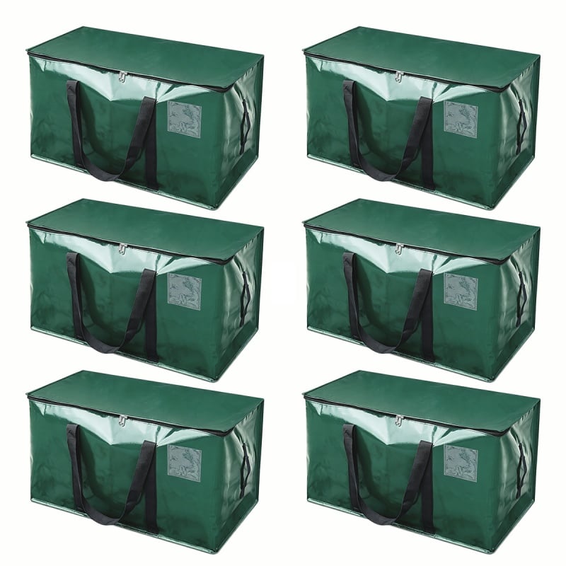 Multi-Purpose Heavy Duty Extra Large Moving Storage Bags, Waterproof Foldable Tear Resistant Zipper Totes with Reinforced Handles, Reusable Stackable Dorm Storage, Cardboard Box Alternative