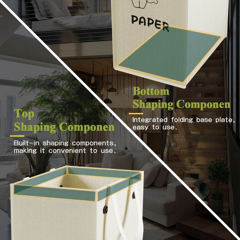 Open Top Storage Bucket Plastic 20L Foot Pedal Trash Can Eco-Friendly Indoor/Outdoor Portable Storage Bin Trash Cans