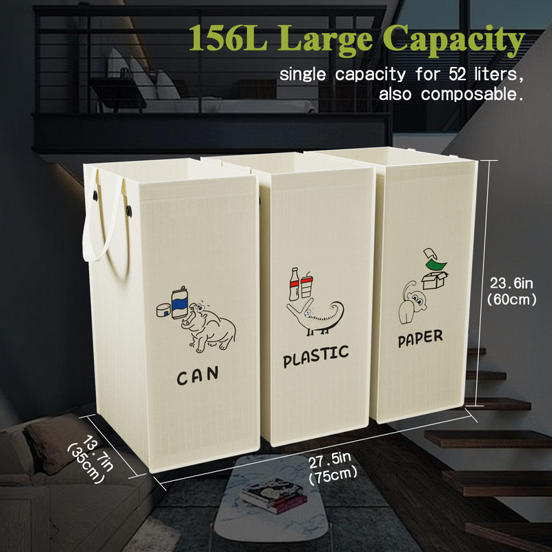 Open Top Storage Bucket Plastic 20L Foot Pedal Trash Can Eco-Friendly Indoor/Outdoor Portable Storage Bin Trash Cans