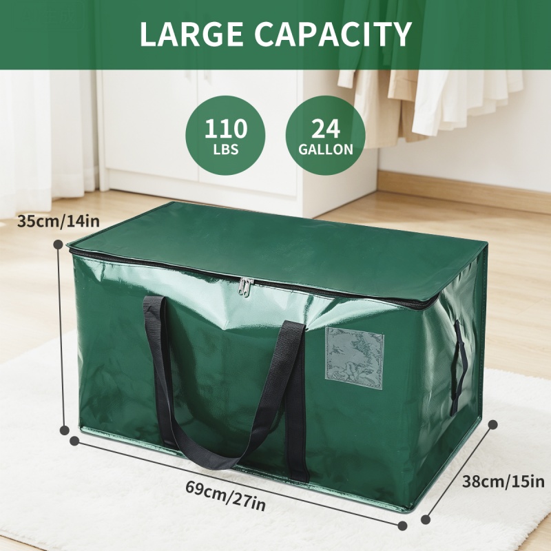 Multi-Purpose Heavy Duty Extra Large Moving Storage Bags, Waterproof Foldable Tear Resistant Zipper Totes with Reinforced Handles, Reusable Stackable Dorm Storage, Cardboard Box Alternative