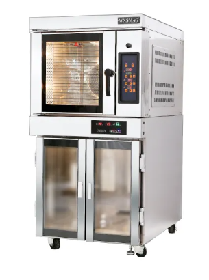 What are the safety considerations when operating a hot air oven in a commercial setting?