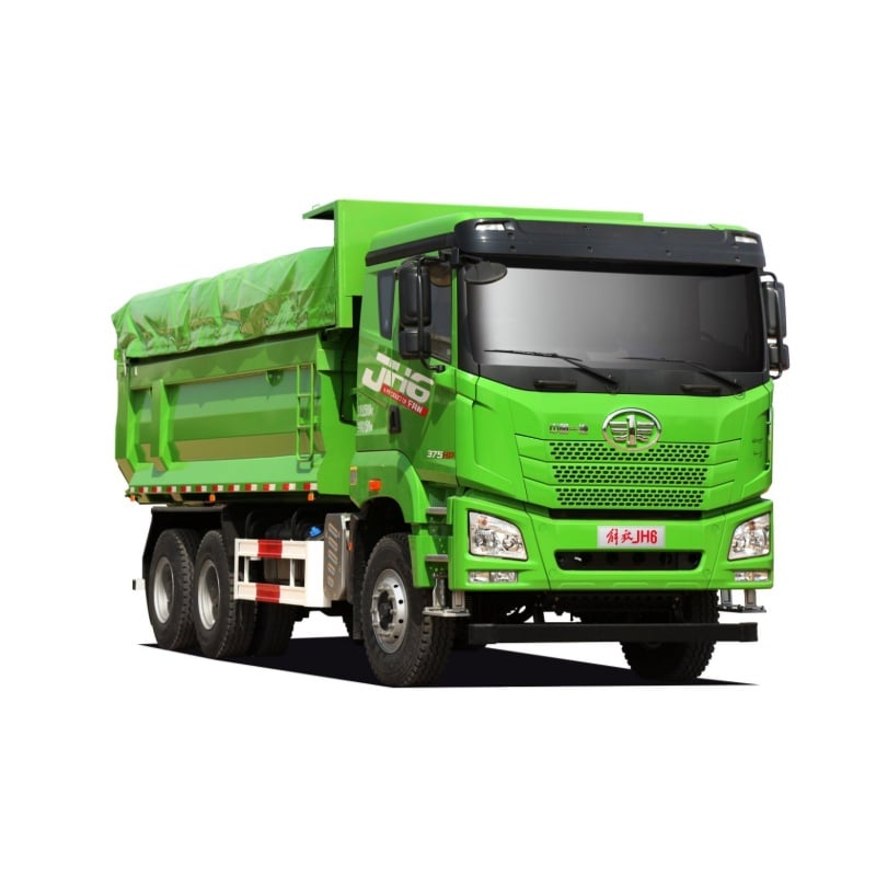 Benne basculante FAW JH6 6×4 résistante, conçue pour les chantiers