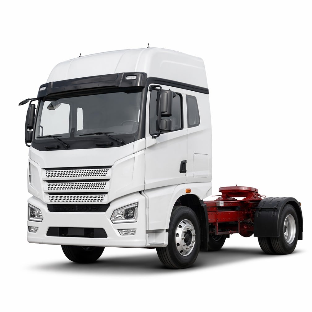 Châssis de tracteur FAW J6P 4×2, 420 ch, boîte de vitesses à 12 rapports, attelage pivot E-Mark pour transport longue distance
