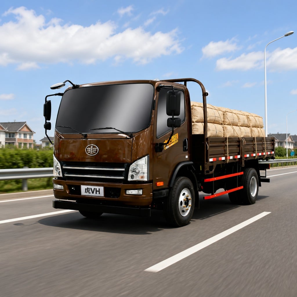 FAW New Tiger V 4×2 Light Cargo Truck 120–154HP Euro 2/5/6 LHD Yuchai/Cummins Updated Generation Export