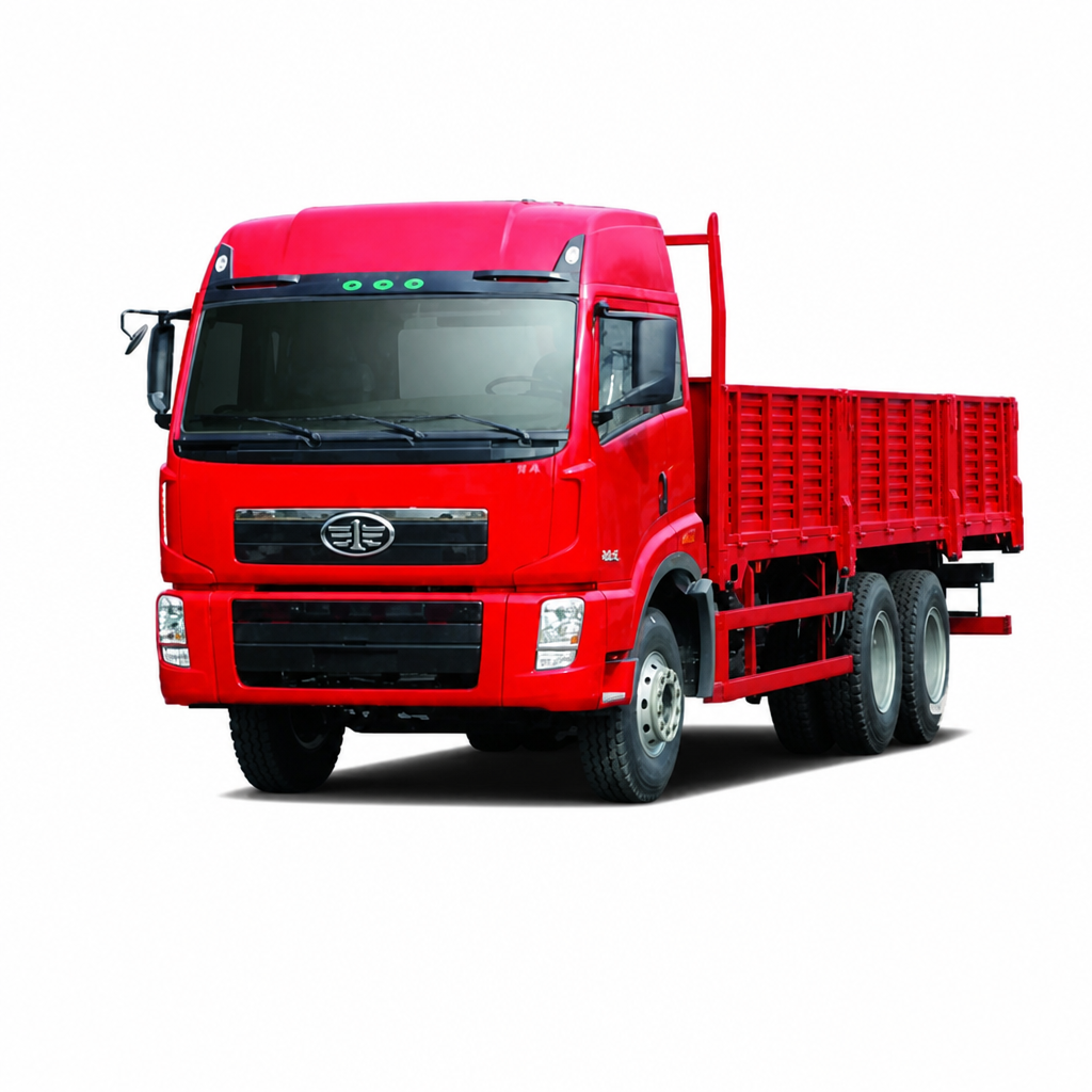 FAW New Daway Heavy Cargo Truck 270–380HP Euro 2/3 Available in 6×4 LHD/RHD and 8×4 RHD Wrap-Around Cab WABCO PTO 2015 Upgraded Export