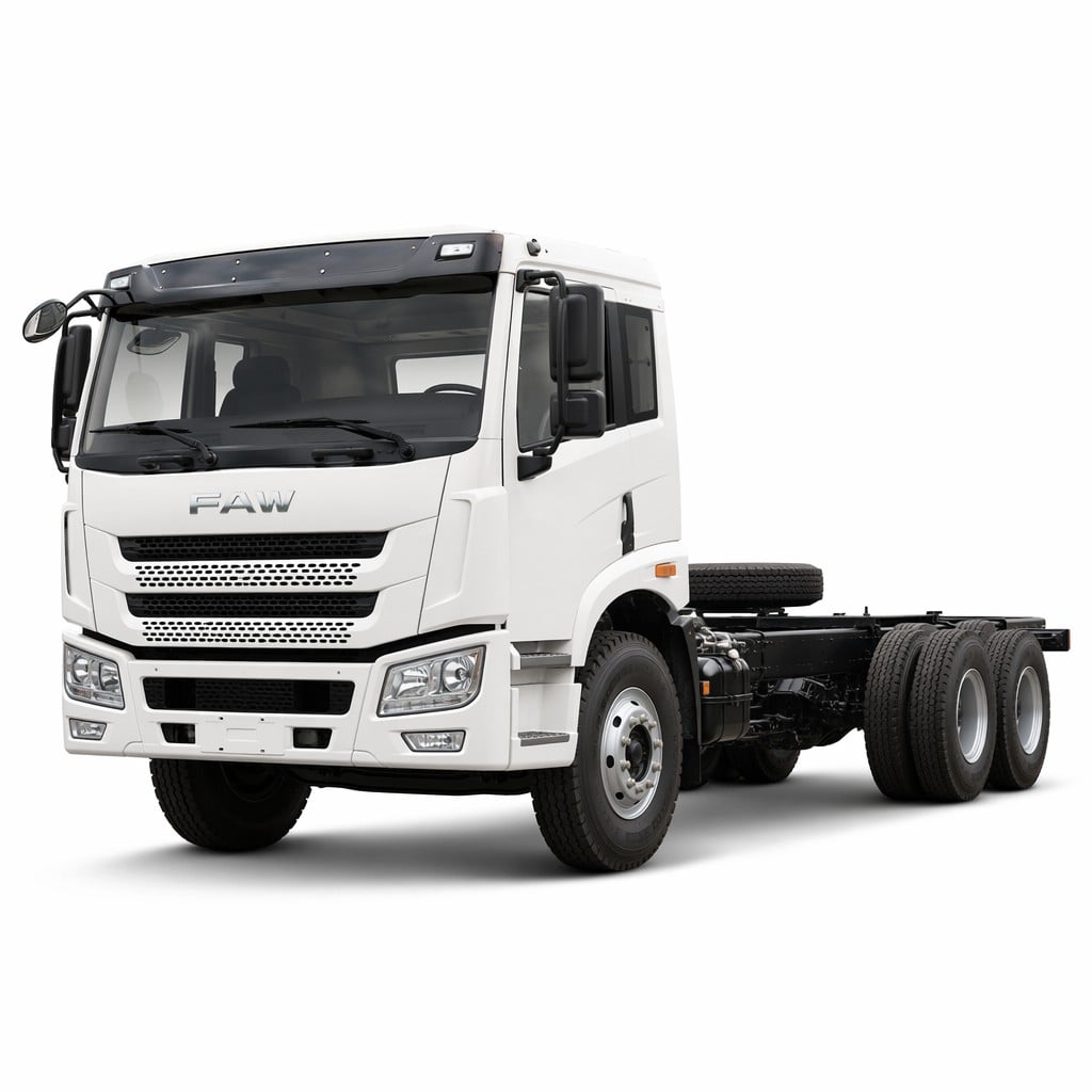 Châssis de camion benne FAW J6P 6×4, 390 ch, norme Euro 2, véhicule lourd pour l’exploitation minière et le transport de gravier
