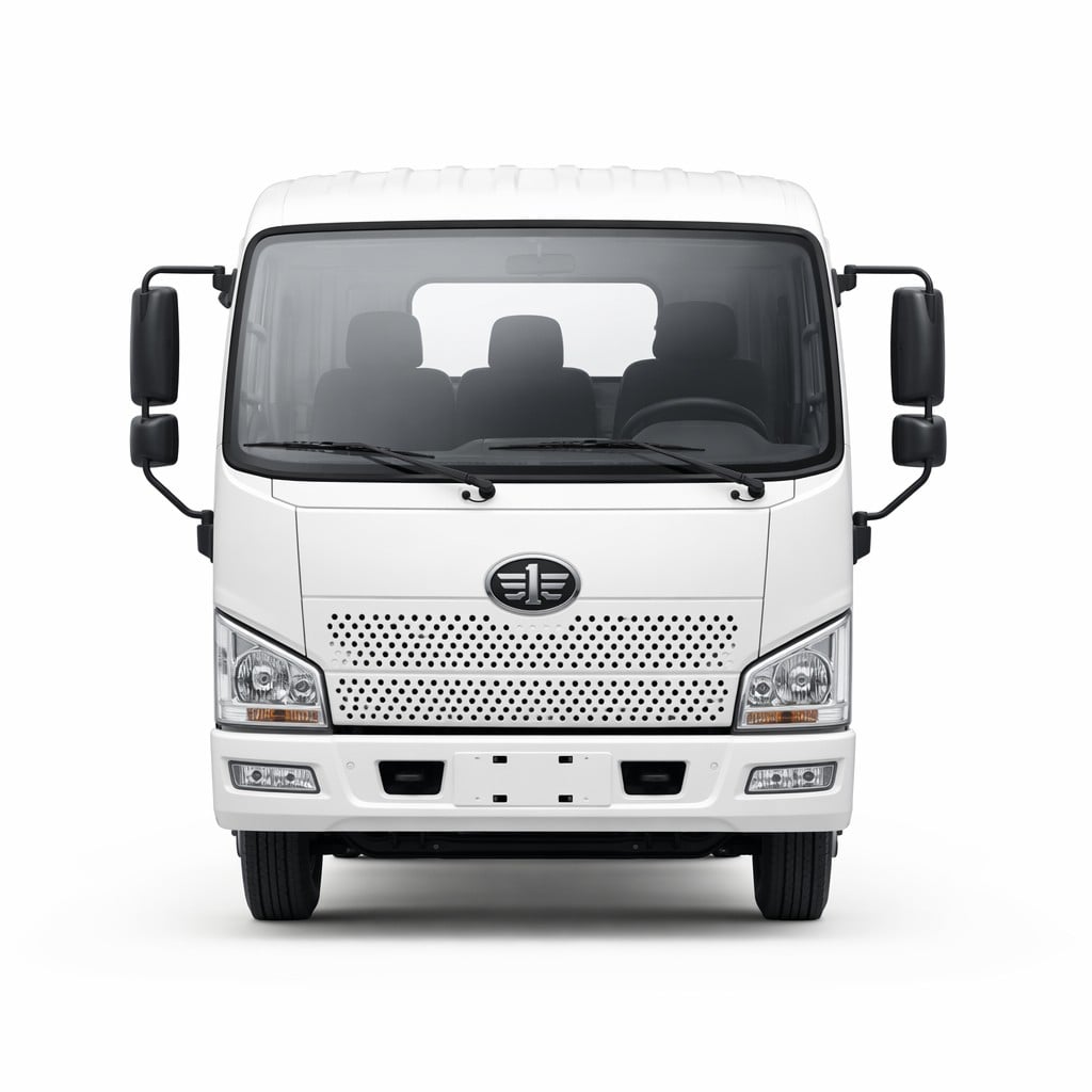 Camion de livraison simple cabine FAW HuVR, 3,5 t, 110 ch, caisse de 4,2 m, ABS, frein à air, destiné à l’Algérie