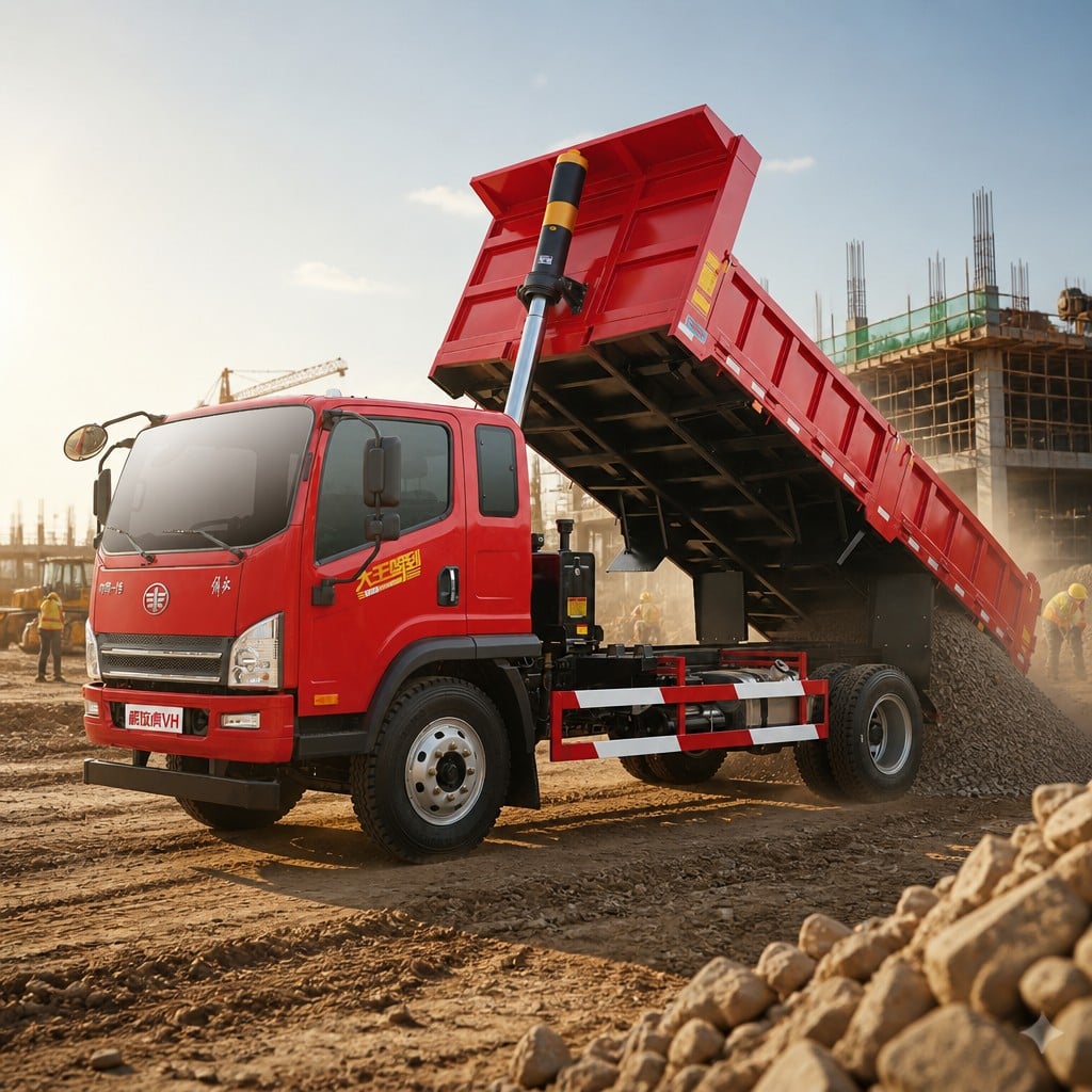 FAW Tiger VH Dump Truck 130–220HP Euro 2~6 Available in 4×2 / 4×4 Off-Road / 6×2 Three-Axle LHD/RHD Export
