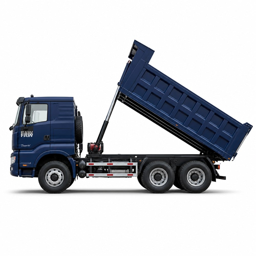 FAW TianV 6×4 Heavy Dump Truck 430HP Euro 5 LHD Internal PTO WABCO Engine Guard Freeze Protection Export