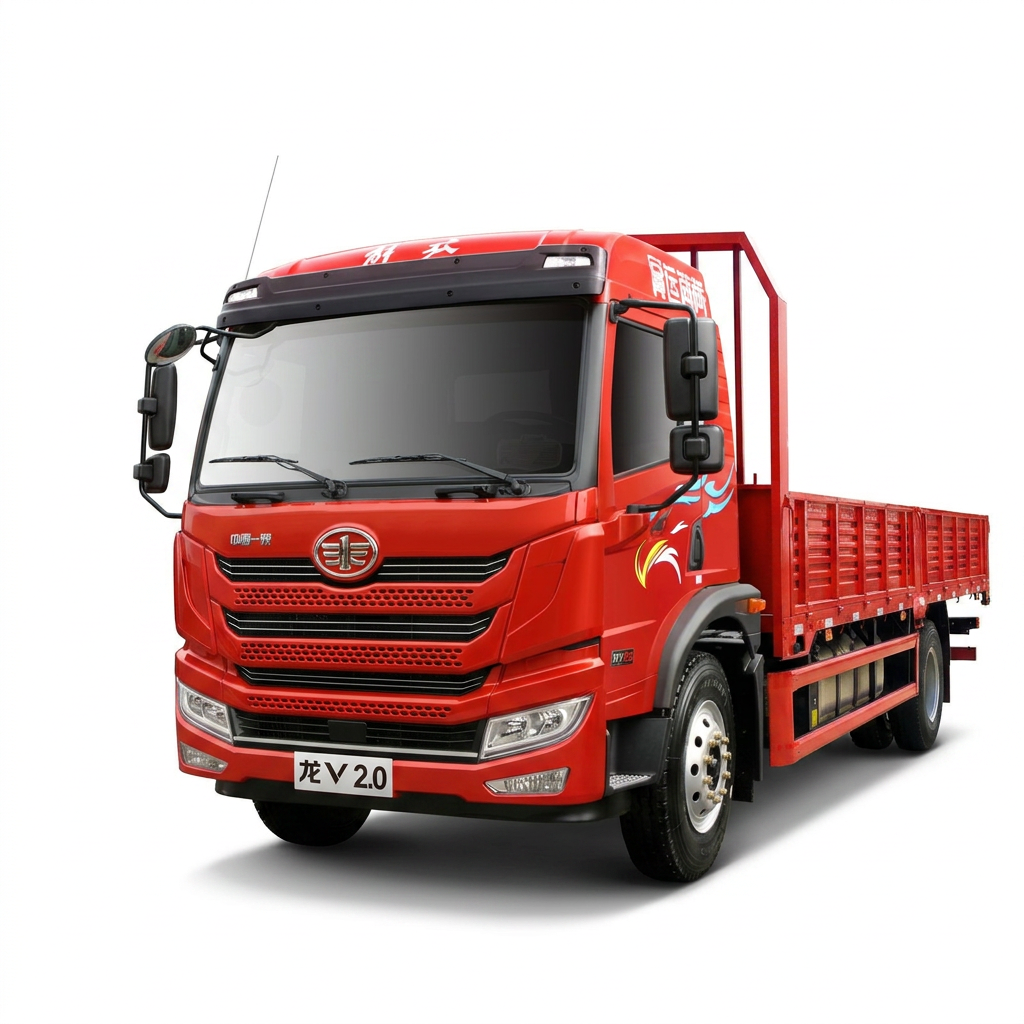 FAW LongV 2.0 Cargo Truck 240HP Euro 5 Available in 4×2 and 6×2 LHD Cruise Control Roof Deflector 300L Tank Export