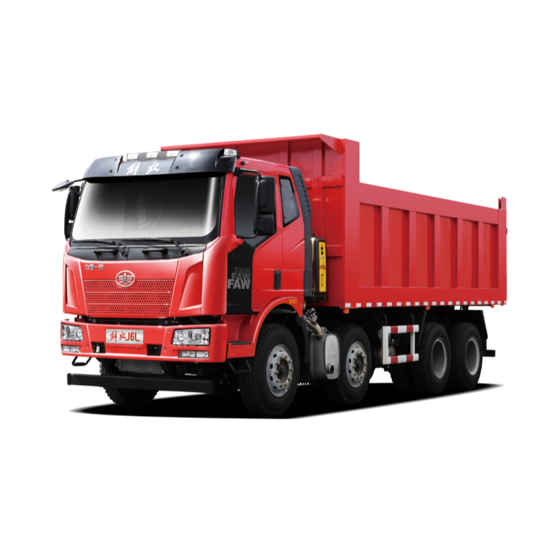 Camion benne FAW Jiefang J6L 8×4, conçu pour les charges lourdes, durable et stable, adapté aux travaux de génie civil