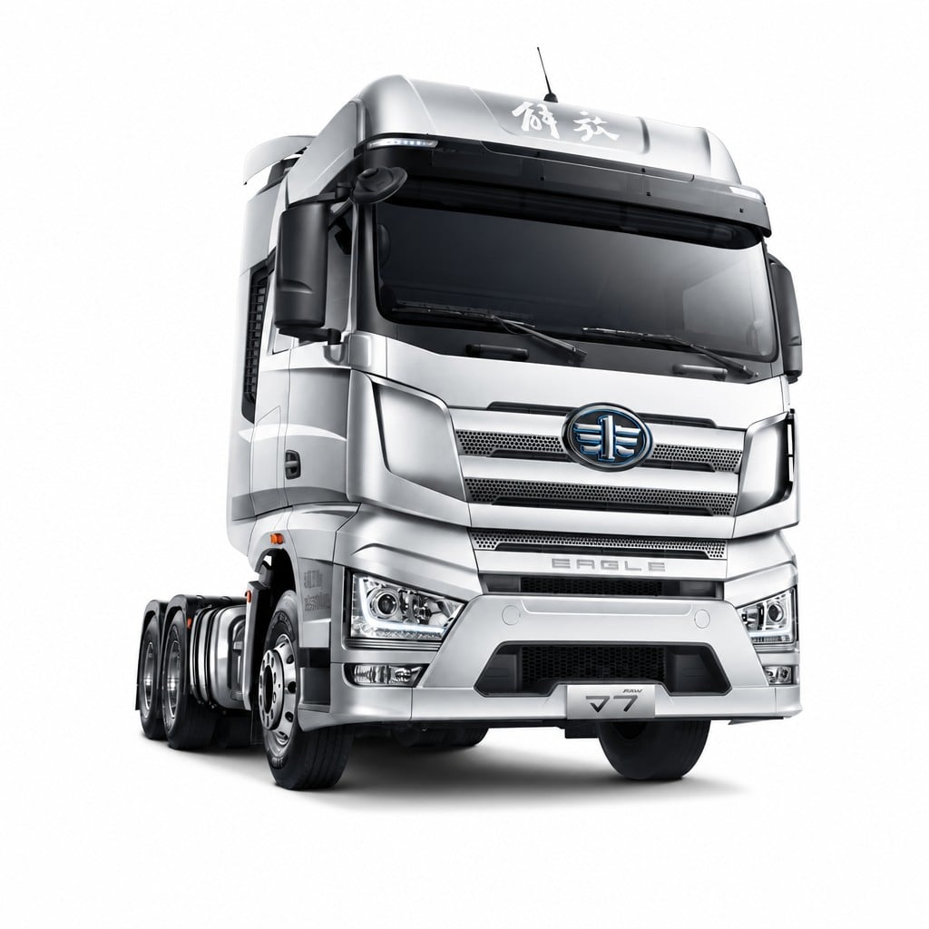 FAW J7 6×2 Heavy Cargo Truck 550HP Euro 5 LHD Premium Long-Haul Flagship ACC AEBS EBS ESC 4kW Heater Export