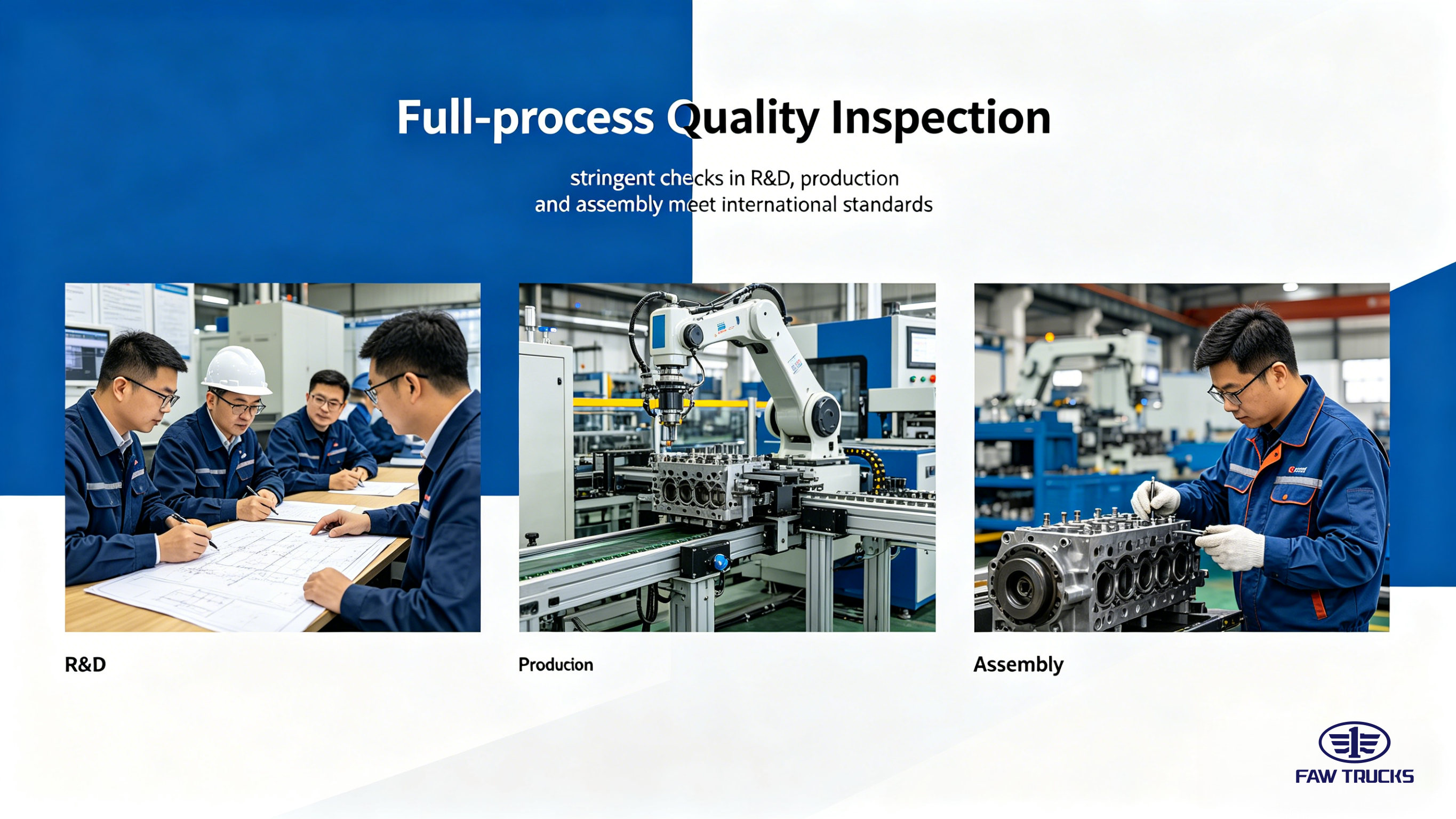 Inspection qualité sur l'ensemble du processus