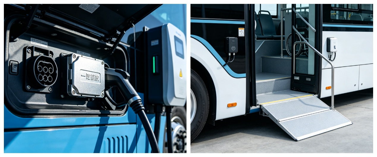 Green Efficient FAW 8.5m Pure Electric Public Transit Bus details