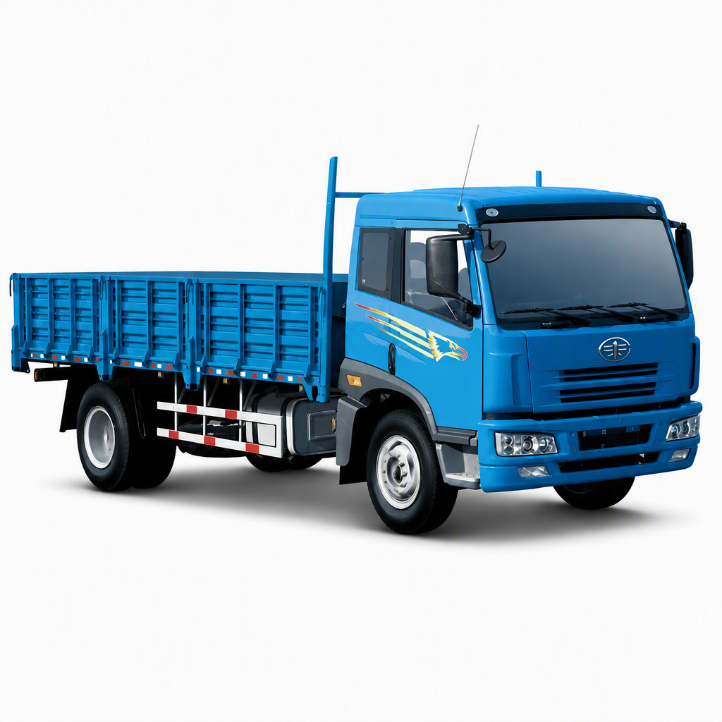 FAW J5M 4×2 Medium-Heavy Cargo Truck 240HP Euro 3 Right-Hand Drive PTO Full-Steel Front Panel Bluetooth Export