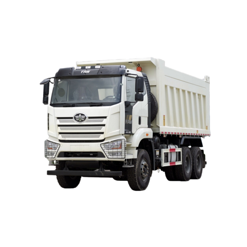 Camion benne FAW Jiefang J6L 6×4, lourd et puissant, destiné au transport dans les secteurs de la construction et de l’exploitation minière