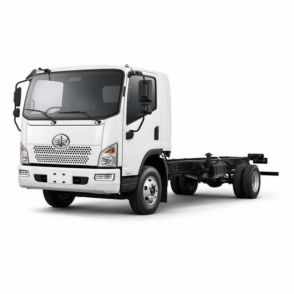 Châssis de camion à usage spécial FAW J6L 4×2, 280 ch, véhicule commercial moyen prêt à recevoir une prise de force (PTO)
