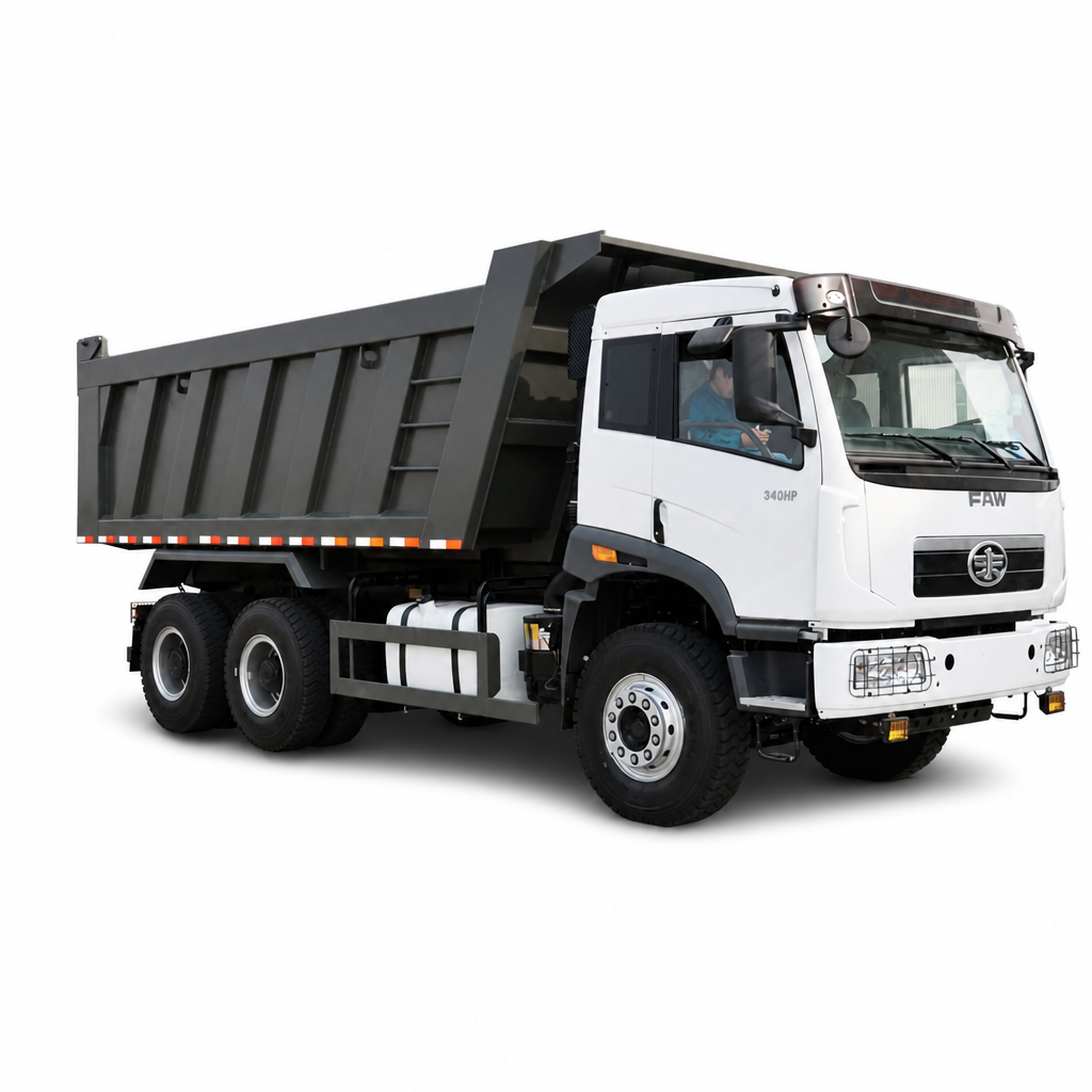FAW New Daway 6×4 Heavy Dump Truck 430HP Euro 2/3 LHD Wrap-Around Cab LCD Instrument PTO WABCO Bluetooth Export