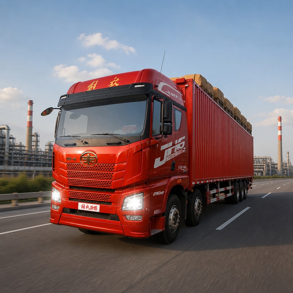 FAW JH6 Heavy Cargo Truck 360–560HP Euro 3~6 Available in 6×4 LNG / 8×4 Diesel / 10×4 Five-Axle LHD Export