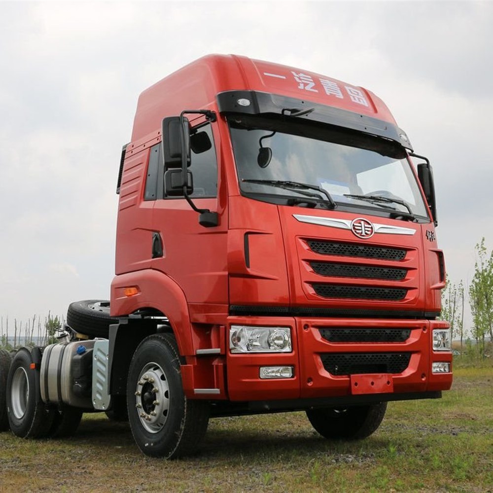 FAW TianV 6×2 Concrete Mixer Truck Chassis 350HP Euro 5 Full-Power PTO Hand Throttle WABCO Engine Guard Export
