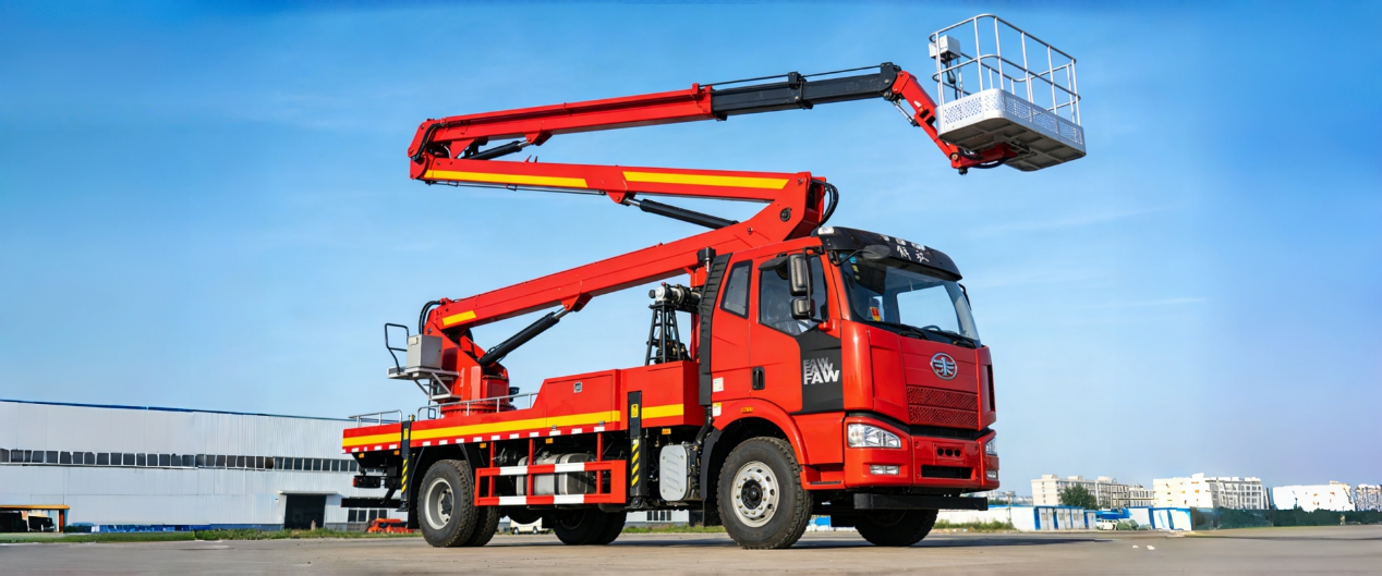 Safe Stable Efficient FAW Aerial Work Platform Truck manufacture