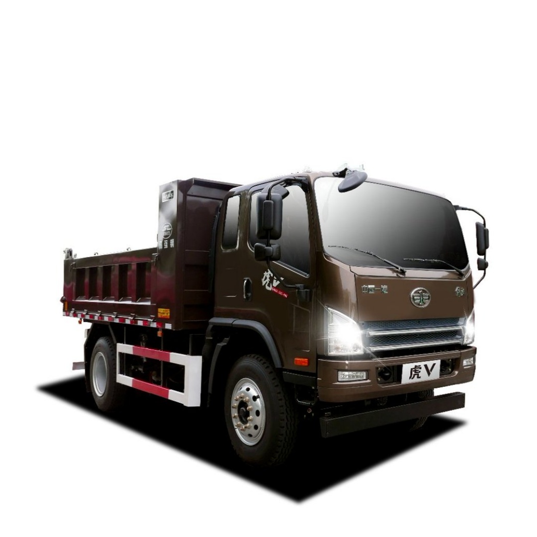 FAW Tiger VR 4×2 Dump Truck 80/110HP Euro 2/3 LHD Dual Rear Tires PTO Speed Controller French Instrument Export