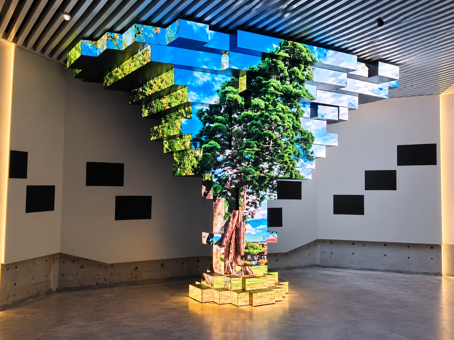 Can a Creative LED Display Be Installed With Almost No Back-Wall Clearance?