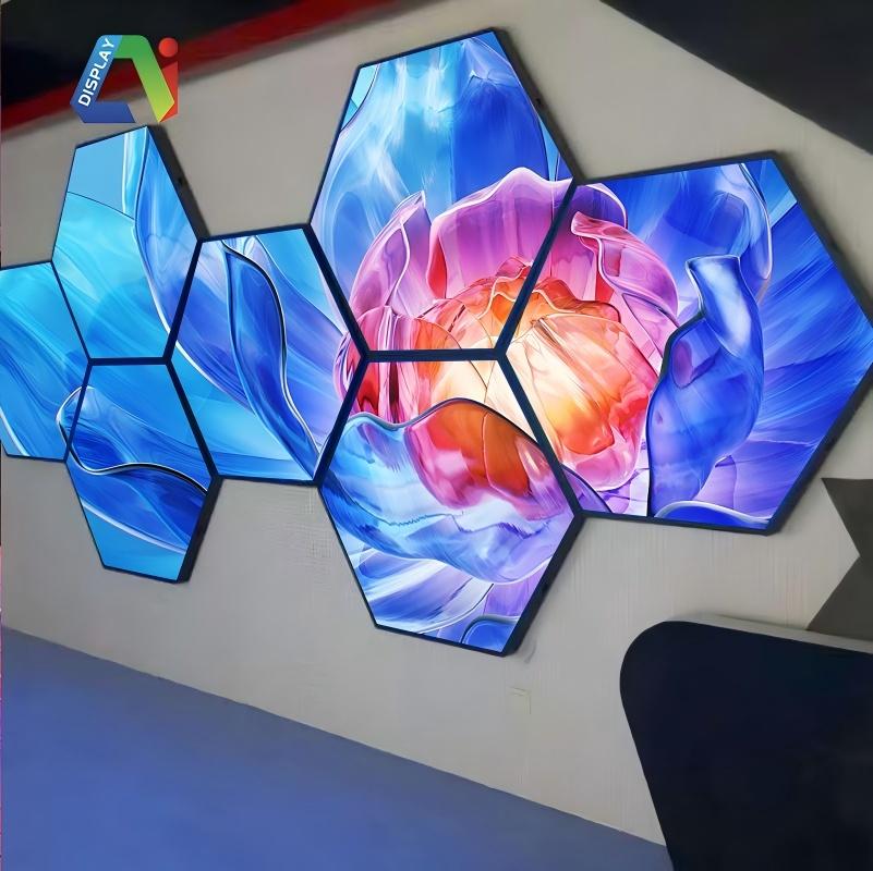 Ny Design LED Visning Tilpasset Indendørs P3 Diamond LED Flertydige Videovæg til DJ Scen Hængende Irregulære LED Visningsskærm