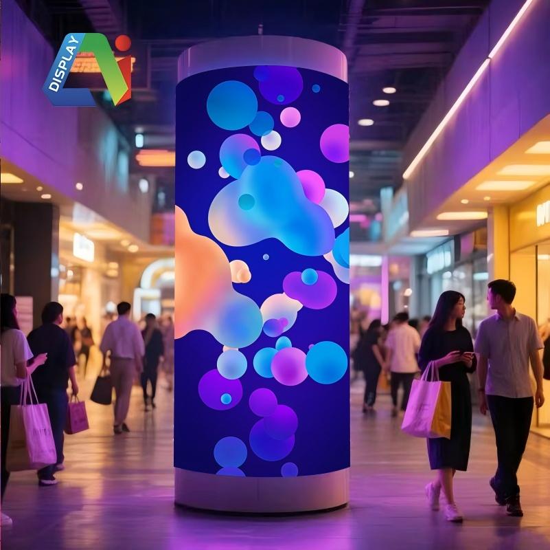Wholesaler Price Custom Flexible Curtain Smart Display Full Color Curved LED Video Wall Screen Panels Showroom Mall LED Display