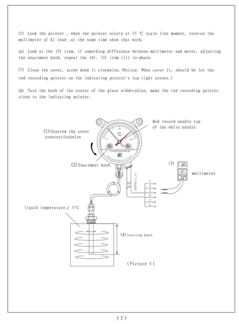Oil-immersed Transformer WTZK-02 Temperature Indicator supplier