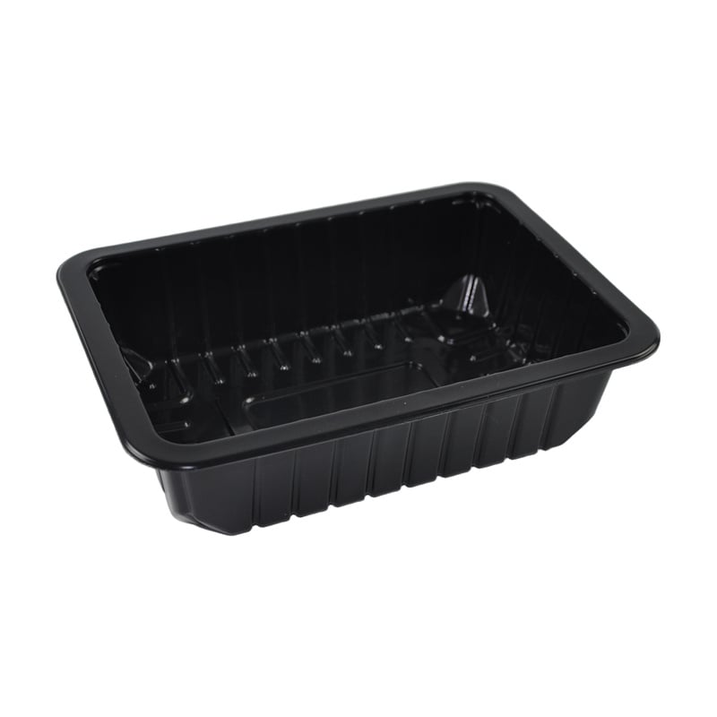 250 × 180 mm PP + PE Film Modified Atmosphere Packaging Trays for Fresh Meat & Prepared Foods | 30–65 mm Depths | GHW-2518 Series
