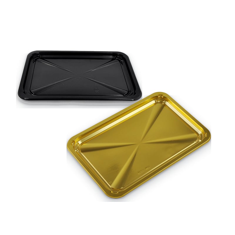 258 × 174 mm Vacuum Skin Packaging Trays for Fresh Meat & Poultry | 12 mm Low-Profile PP/PET Carrier | GHW-TT538 Series