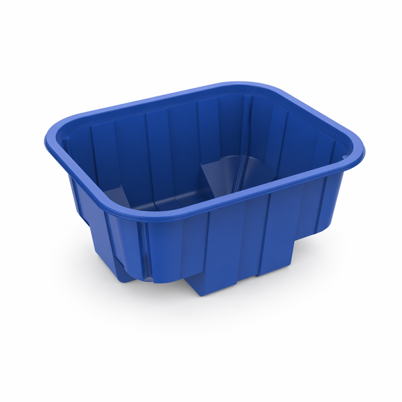 Blue & Clear PET Mushroom Trays for Retail Punnets | GHW-ND-2 / ND-3 / ND-4