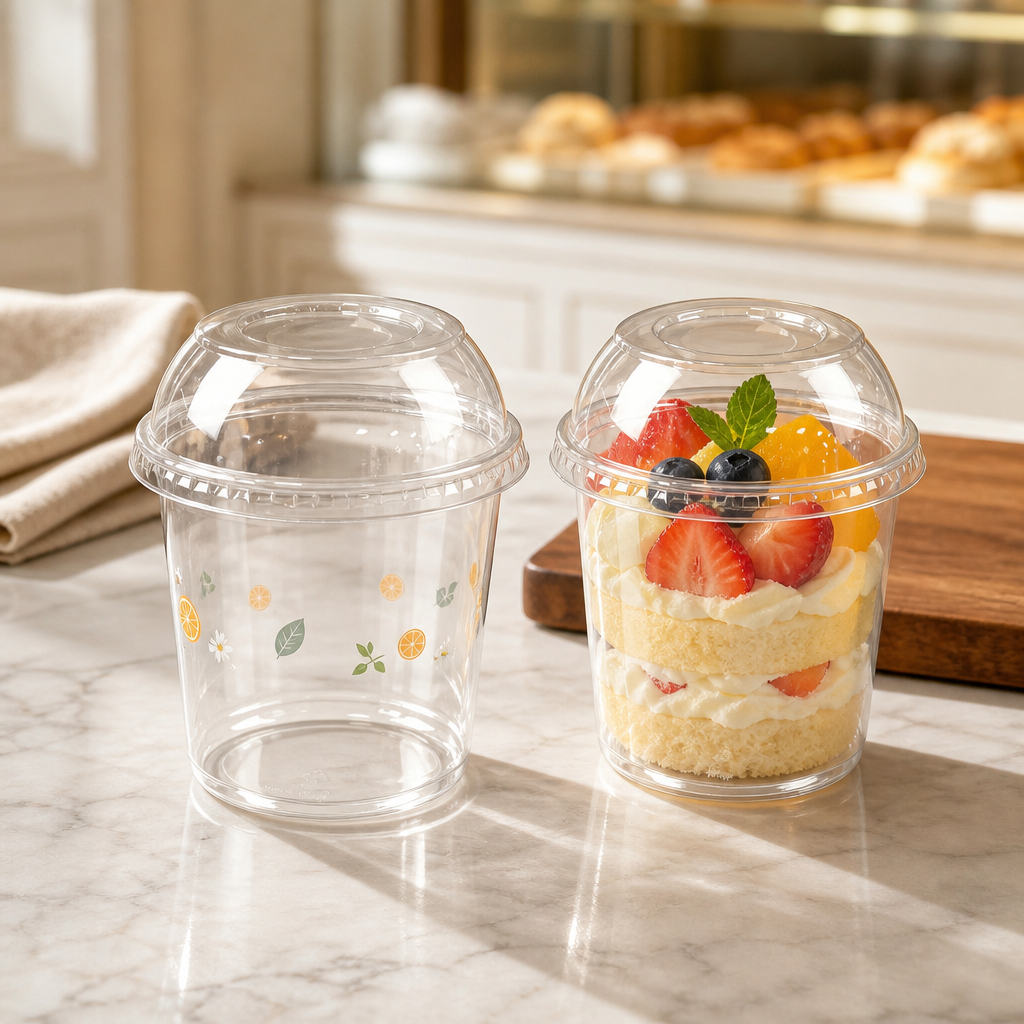 What Makes Plastic Cups with Lids Ideal for Dessert Presentation?