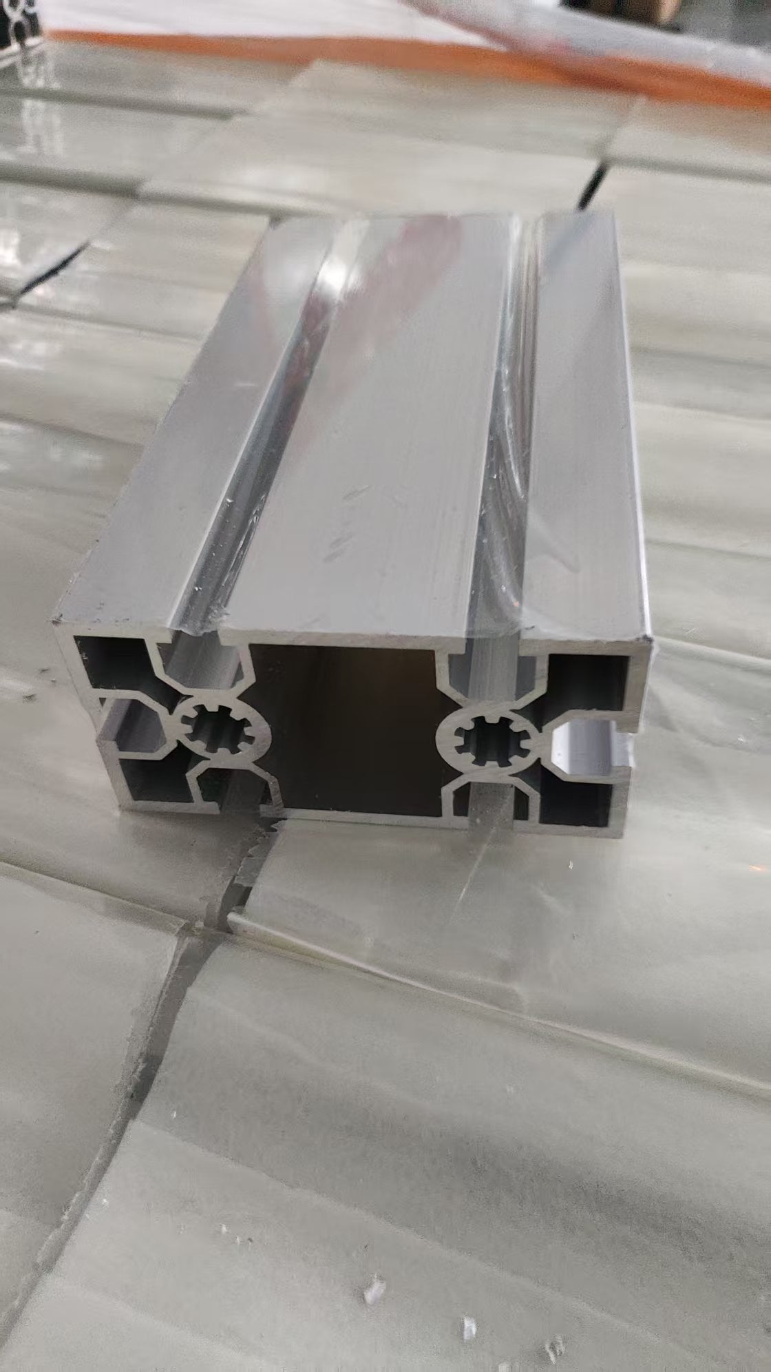 The aluminum profiles have been processed and are about to be delivered